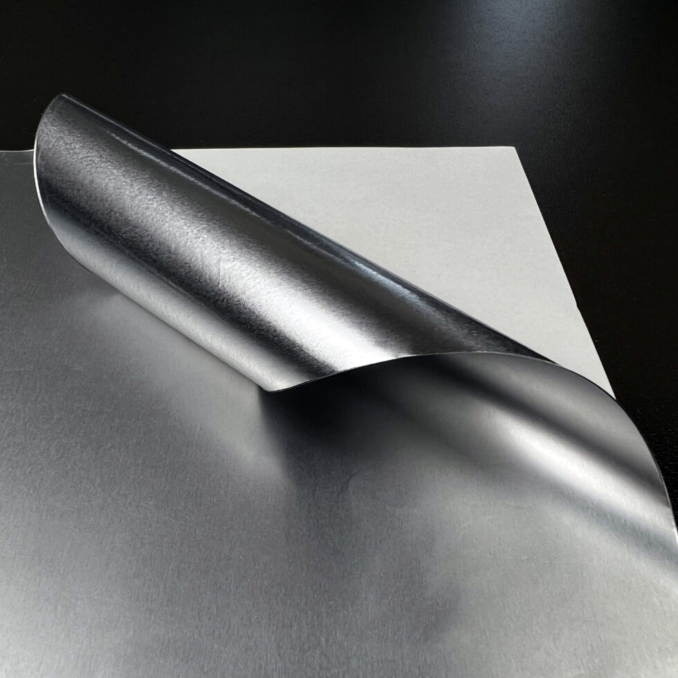 Kitchen-dream Aluminiumfolie Tapete Silber wasserdichte Selbstklebende